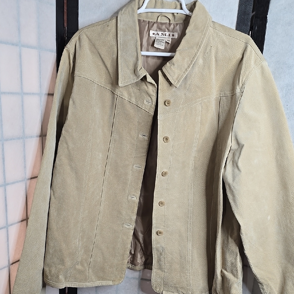 Tan Women's Leather Jacket